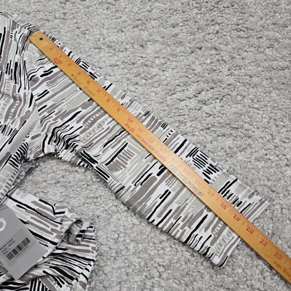 Habitat Gray Pullover Dress‎ Large Artsy Stretch 3/4 Sleeve Casual Above Knee - Picture 13 of 14